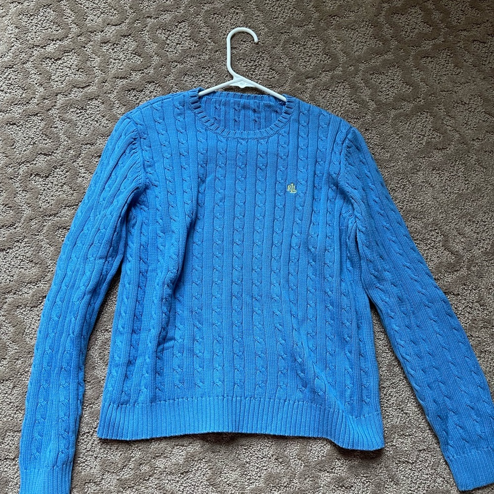 Ralph Lauren cable knit crew sweater